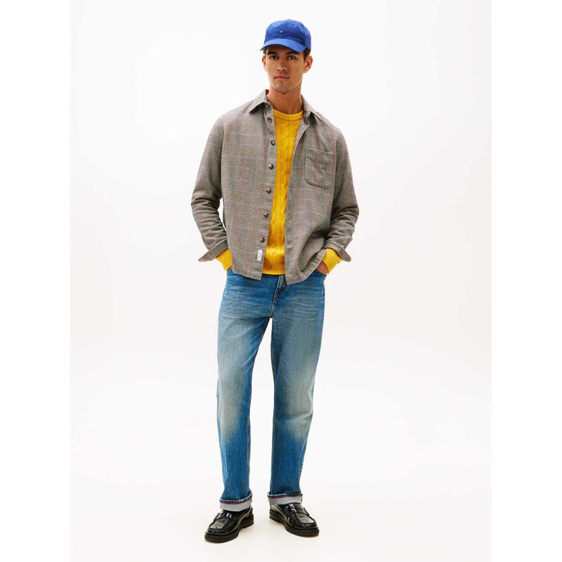 Tommy Hilfiger Relaxed Fit Prince Of Wales Check Flannel Shirt image number 3